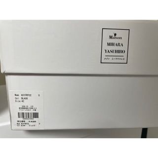 MIHARAYASUHIRO - Maison Mihara Yasuhiro A01FW702 42サイズの通販 by