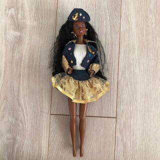 バービー(Barbie)のバービーBarbieトーキング　ヴィンテージ 黒人ブラック(ぬいぐるみ/人形)