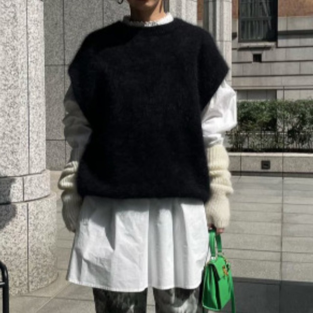 BACK TUCK ANGOLA VEST ベスト/ジレ BACK TUCK ANGOLA VEST ベスト/ジレ