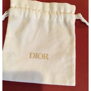 ディオール(Dior)のDior ディオール　巾着　ノベルティ　ホワイト(ノベルティグッズ)