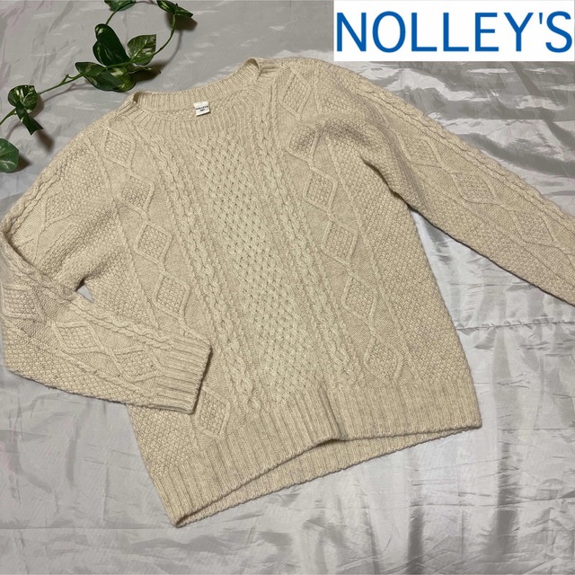 NOLLEY'S(ノーリーズ)の★NOLLEY’S★ノーリーズ アンゴラ混 ケーブルニット レディースのトップス(ニット/セーター)の商品写真