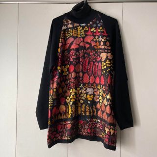 グッチ(Gucci)のGUCCI グッチ トムフォード期 枯葉 落ち葉 花柄 ハイネックニット(シャツ/ブラウス(長袖/七分))