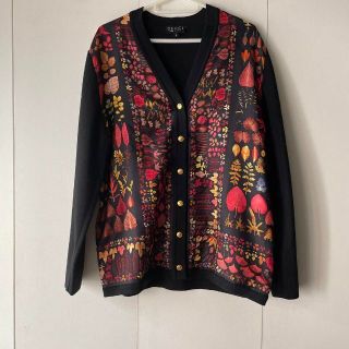 グッチ(Gucci)のGUCCI グッチ トムフォード期 枯葉 落ち葉 カーディガン 羽織 ニット(カーディガン)