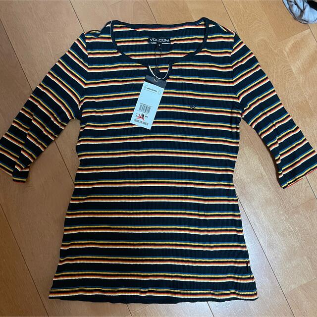 volcom(ボルコム)のボルコム　tシャツ　ボーダー メンズのトップス(Tシャツ/カットソー(半袖/袖なし))の商品写真