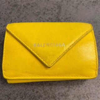 バレンシアガ(Balenciaga)のバレンシアガ　イエロー　財布　三つ折り(財布)