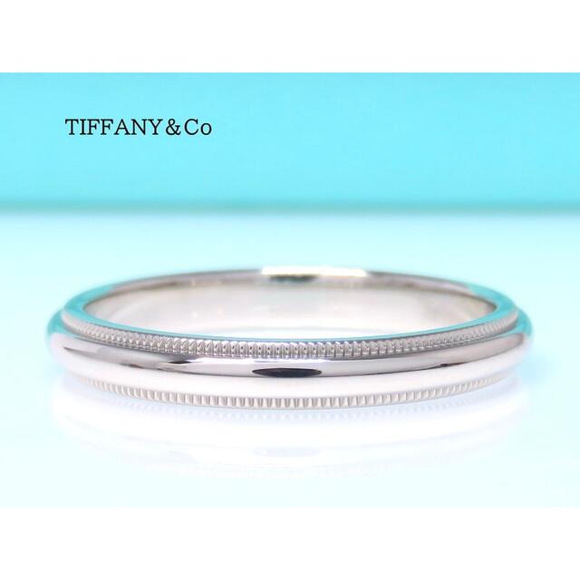 数量値引き 【美品】TIFFANY&Co ティファニー Pt950 ミルグレイン