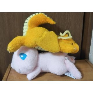 ポケットモンスター くつろぎタイム でっかいぬいぐるみ カイリュー ミュウ(ぬいぐるみ)