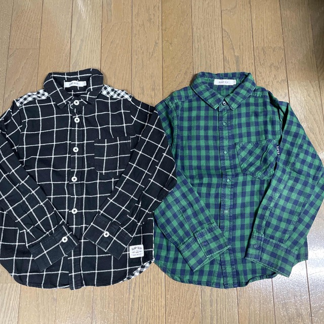 BeBe(ベベ)のべべ　シャツ　120㎝　2枚 キッズ/ベビー/マタニティのキッズ服男の子用(90cm~)(Tシャツ/カットソー)の商品写真