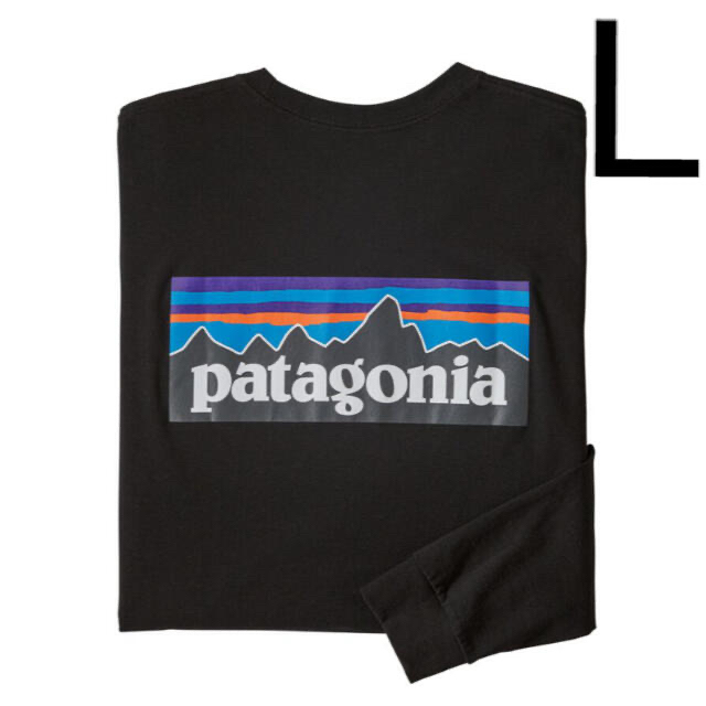 patagonia(パタゴニア)のパタゴニア P-6 レスポンシビリティー ロンT 新品  L ブラック FA22 メンズのトップス(Tシャツ/カットソー(七分/長袖))の商品写真