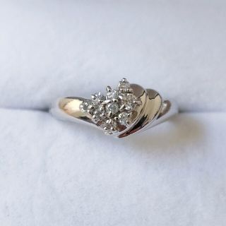 ジュエリーマキ(ジュエリーマキ)のジュエリーマキ ダイヤモンド リング Pt850 0.14ct 3.2g(リング(指輪))