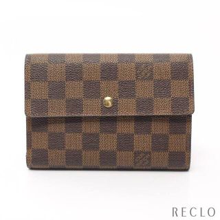 ルイヴィトン(LOUIS VUITTON)のBCランク ポルト トレゾール エテュイ パピエ ダミエエベヌ 三つ折り財布(財布)