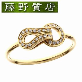 カルティエ(Cartier)のカルティエ CARTIER アグラフ ダイヤリング #55 約14.5号 指輪 K18 YG × ダイヤ B4209555 8676(リング(指輪))