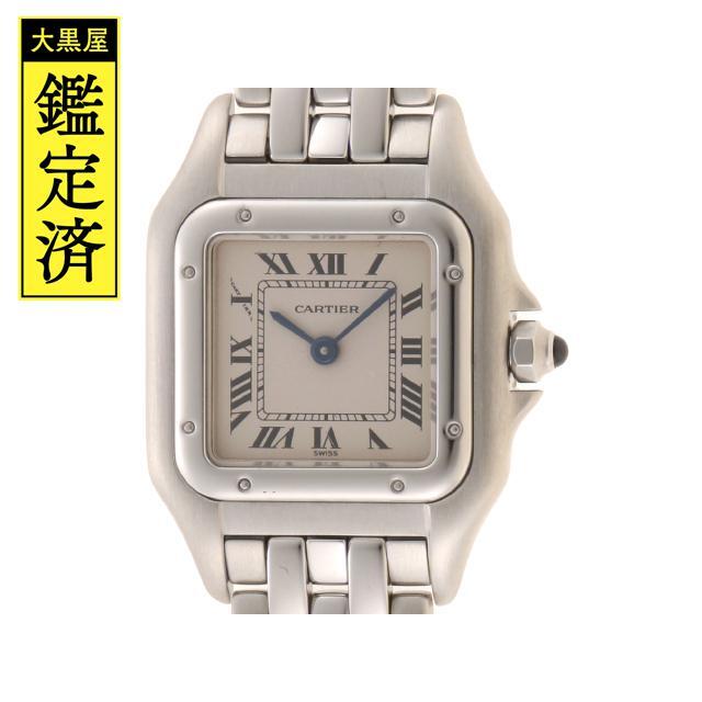 激安ブランド Cartier - カルティエ　パンテールSM　W25033P5　ホワイトローマ　旧型【460】 腕時計