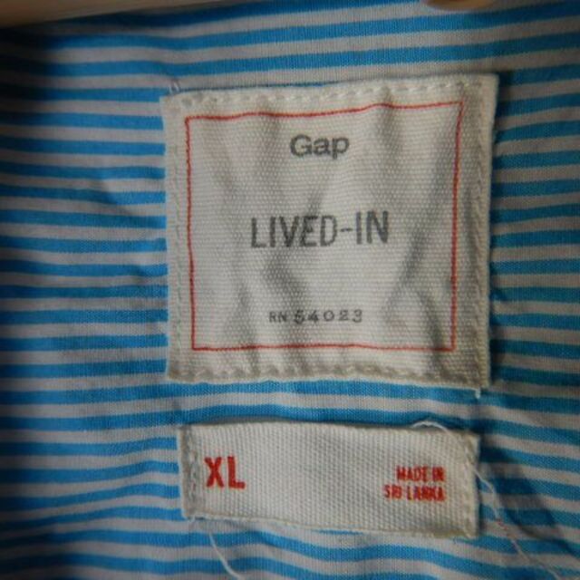 GAP(ギャップ)の8291　Gap　ギャップ　大きめ　長袖　ストライプ　デザイン　シャツ　人気 メンズのトップス(シャツ)の商品写真