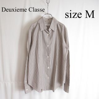 ドゥーズィエムクラス(DEUXIEME CLASSE)の美品 Deuxieme Classe コットン ストライプ シャツ トップス M(シャツ/ブラウス(長袖/七分))