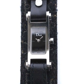 Christian Dior - クリスチャンディオール 腕時計 クオーツ アナログ 黒 D104-100