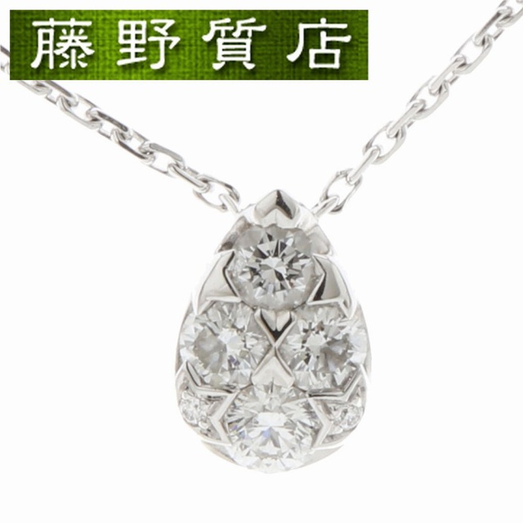 (美品)カルティエ CARTIER エタンセル ドゥ カルティエ ダイヤネックレス K18 WG × ダイヤモンド 約0.26ct 保証書 CRB7224573 8538