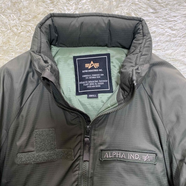 ALPHA INDUSTRIES(アルファインダストリーズ)のアルファインダストリーズ コールドパーカー ミリタリージャケット カーキ S メンズのジャケット/アウター(ダウンジャケット)の商品写真