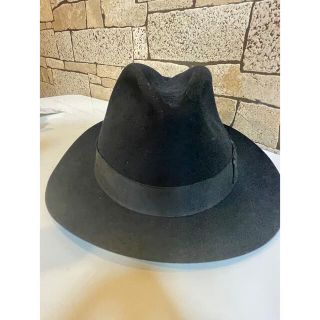 ボルサリーノ(Borsalino)の使用感あり Borsalino ボルサリーノ フェルトハット  ブラック(ハット)