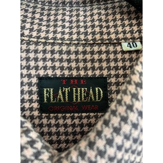 フラットヘッド(THE FLAT HEAD)のTHE FLAT HEAD フラットヘッド 長袖シャツ40（L） 美品　千鳥格子(シャツ)