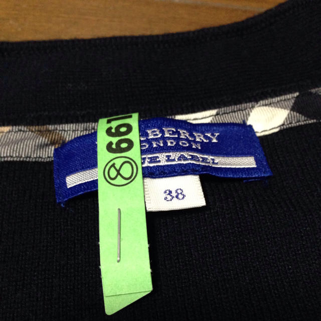 BURBERRY(バーバリー)のバーバリーブルレ♡紺色ニット 美品 レディースのトップス(ニット/セーター)の商品写真