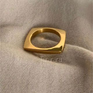 ●stainless Square ring●金属アレルギー対応(リング(指輪))