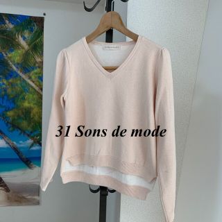 トランテアンソンドゥモード(31 Sons de mode)の31 Sons de mode  レディース、トップス、Ｓサイズ、(カットソー(長袖/七分))