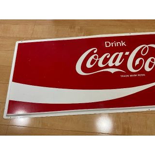 コカ・コーラ - コカコーラ ホーロー ブリキ看板 大型 ビンテージ 当時