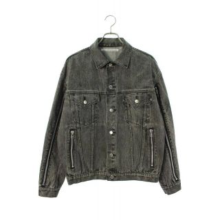 ジョンローレンスサリバン(JOHN LAWRENCE SULLIVAN)のジョンローレンスサリバン BLEACHED DENIM ZIPPED JACKET 1A013-0320-15 マルチジップデザインデニムジャケット メンズ 46(Gジャン/デニムジャケット)