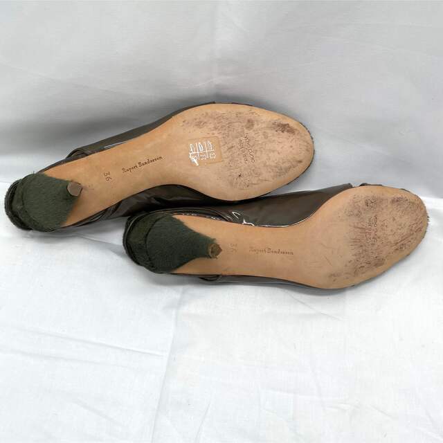 高級♪ルパートサンダーソン　ファーパンプス☆サンダル　23㎝ レディースの靴/シューズ(ハイヒール/パンプス)の商品写真