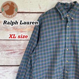 ラルフローレン(Ralph Lauren)のラルフローレン BDシャツ コットンシャツ チェック柄 ゆるだぼ XLサイズ(シャツ)