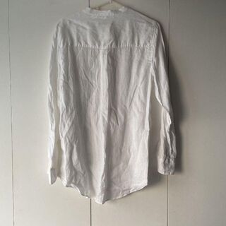 【美品】バグッタ BAGUTTA リネン 麻 ホワイトシャツ ブラウス
