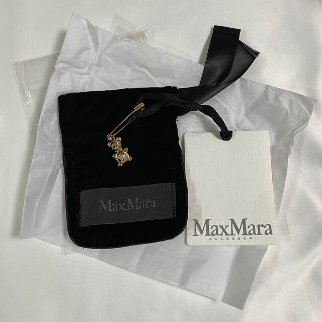 Max Mara マックスマーラ ノベルティ テディベア ブローチ