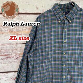 ラルフローレン(Ralph Lauren)のラルフローレン BDシャツ コットンシャツ チェック柄 ゆるだぼ XLサイズ(シャツ)