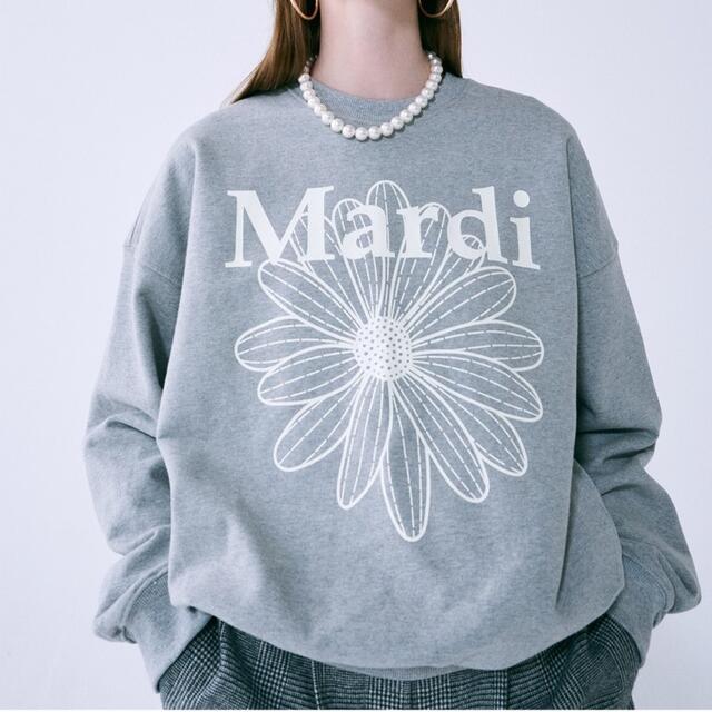 Mardi Mercrediマルディ SWEATSHIRT GREY IVORY