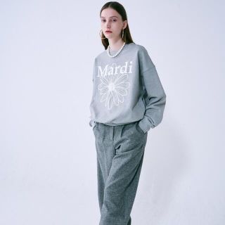 Mardi Mercrediマルディ SWEATSHIRT GREY IVORY