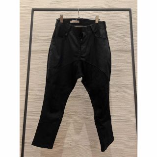 NostraSantissima レザー サルエルパンツ 46 クロップド 丈の通販 by n