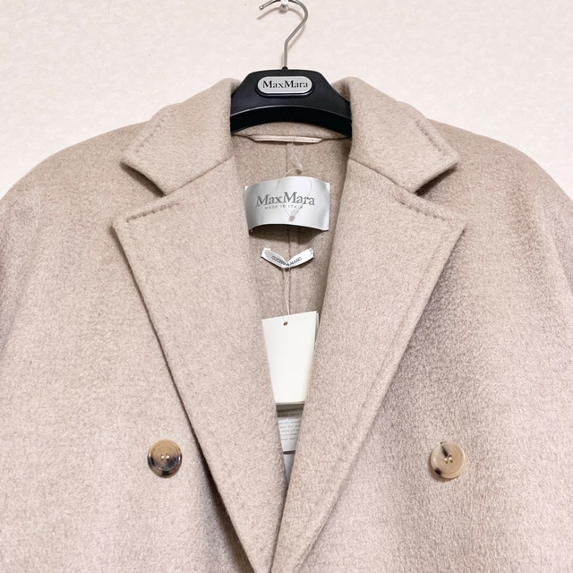 Max Mara - MaxMara カシミヤ100 コート ベージュ 白タグ 定価53万の