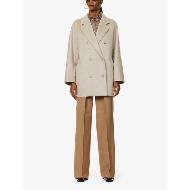 MaxMara カシミヤ100 コート ベージュ 白タグ 定価53万