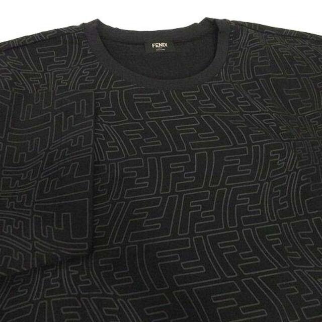 FENDI(フェンディ)のフェンディ 美品 20SS Tシャツ ズッカ FF バーディゴ柄 XXL 黒 メンズのトップス(Tシャツ/カットソー(半袖/袖なし))の商品写真