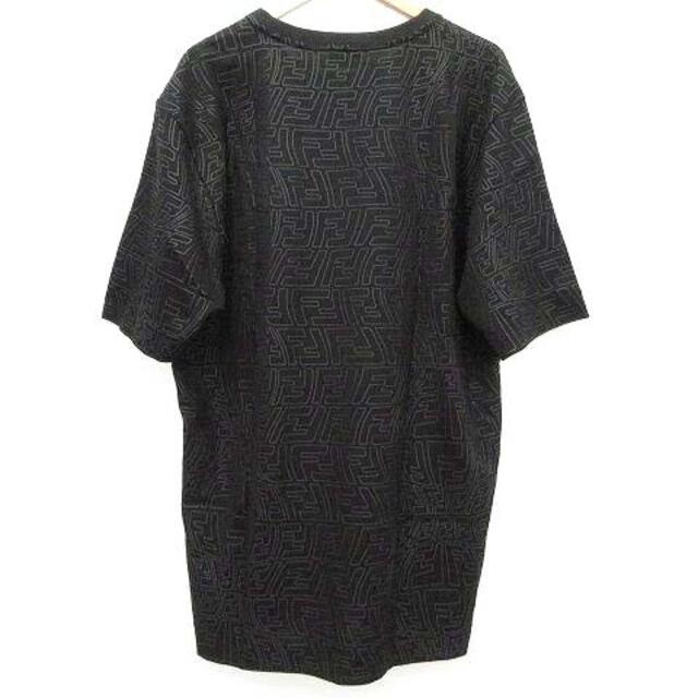 FENDI(フェンディ)のフェンディ 美品 20SS Tシャツ ズッカ FF バーディゴ柄 XXL 黒 メンズのトップス(Tシャツ/カットソー(半袖/袖なし))の商品写真