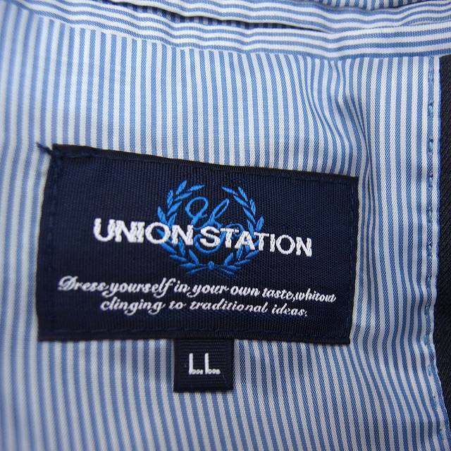 UNION STATION(ユニオンステーション)のユニオンステーション ジャケット アウター テーラード 背抜き 無地 LL メンズのジャケット/アウター(テーラードジャケット)の商品写真