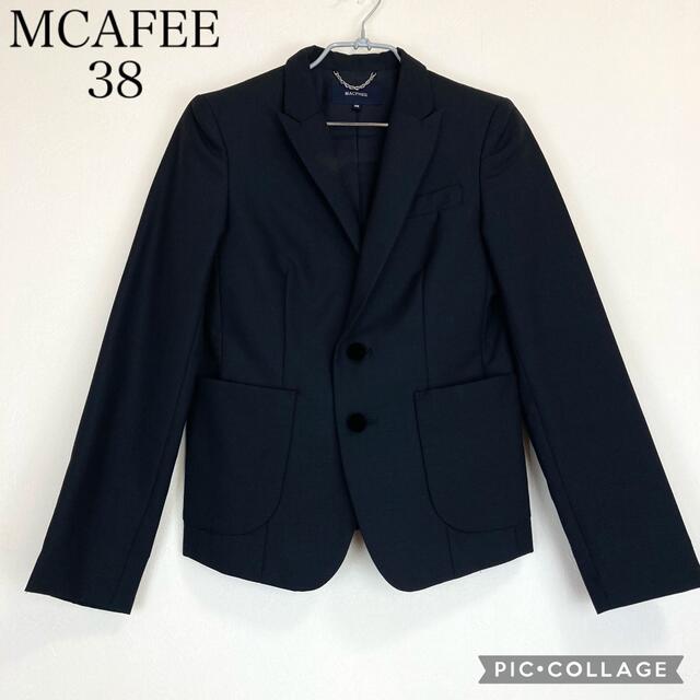 MACPHEE(マカフィー)の【美品】マカフィー テーラードジャケット黒 レディースのジャケット/アウター(テーラードジャケット)の商品写真