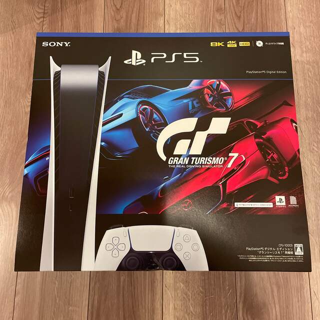 新品！PlayStation5 本体 PS5 DE グランツーリスモ7 同梱版 エンタメ/ホビーのゲームソフト/ゲーム機本体(家庭用ゲーム機本体)の商品写真