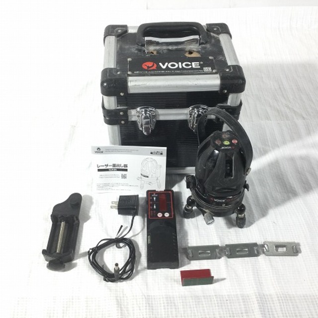 ☆品☆ VOICE 5 ライン レッドレーザー 墨出し器 VLR-5X ケース入り 4方向大矩照射モデル 測定工具 60100