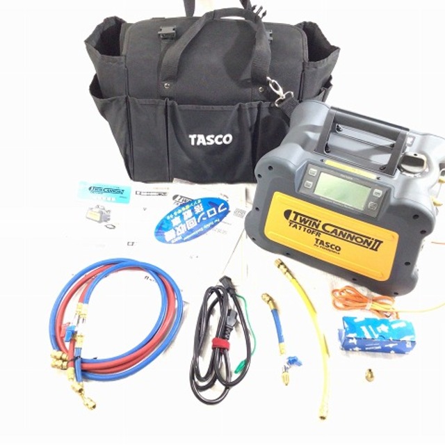 ☆美品☆TASCO タスコ ツインキャノンⅡ オイルレスフルオロカーボン回収装置 TA110FR TWIN CANNONⅡ 冷媒回収装置 イチネン 59953