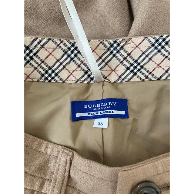 BURBERRY BLUE LABEL(バーバリーブルーレーベル)のBURBERRY BLUE LABEL  ウールスティックパンツ　ノバチェック レディースのパンツ(カジュアルパンツ)の商品写真