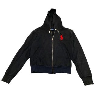 ポロラルフローレン(POLO RALPH LAUREN)のPOLO by Ralph Lauren ☆ ビックポニーパーカー 黒 ブラック(パーカー)