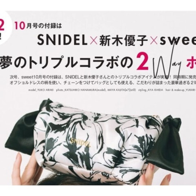 SNIDEL(スナイデル)の夢のトリプルコラボの2Wayポーチ レディースのファッション小物(ポーチ)の商品写真