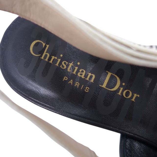 Christian Dior(クリスチャンディオール)の未使用 クリスチャンディオール Christian Dior J'ADIOR パンプス スリングバック ツイード 34D ブラック/ホワイト レディースの靴/シューズ(ハイヒール/パンプス)の商品写真